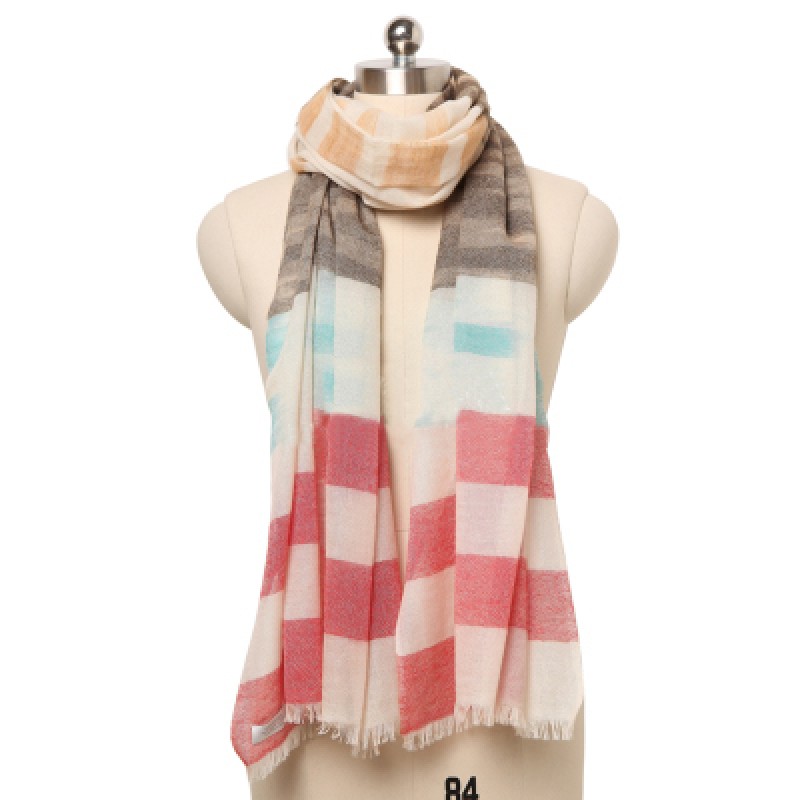 Pure Cashmere Scarves White Multicolorful Women Fashional Winter Scarf